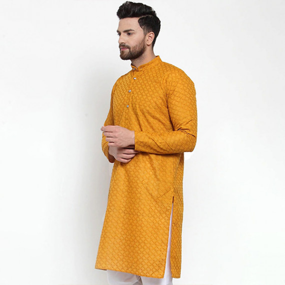 http://13.204.208.5/products/men-mustard-yellow-thread-work-cotton-kurta